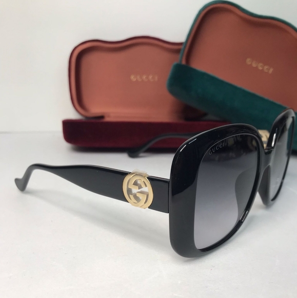 New - ?Original Gucci Grey Square Ladies Sunglasses GG1029SA 007 57. main image 10